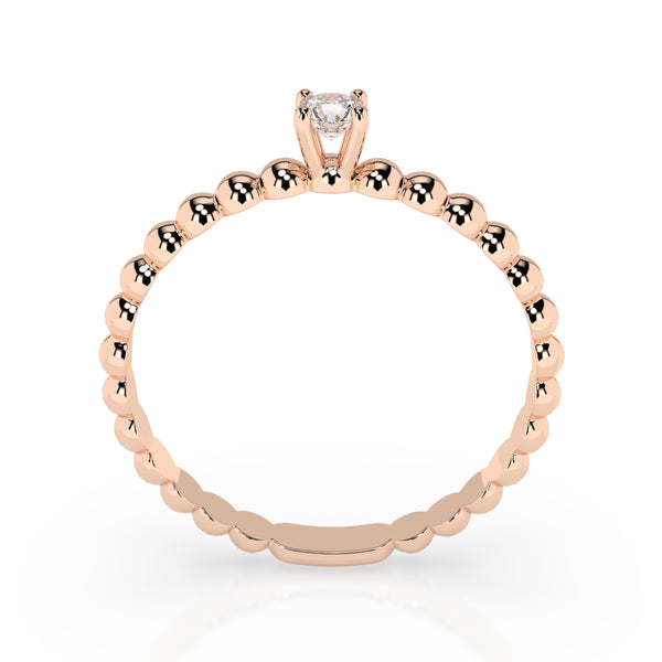 Inel aur roz cu diamante Infinity Drops