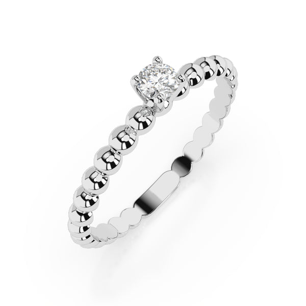 Inel aur alb cu diamante Infinity Drops