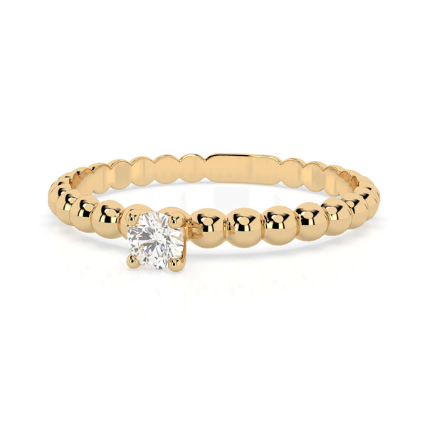 Inel aur galben cu diamante Infinity Drops