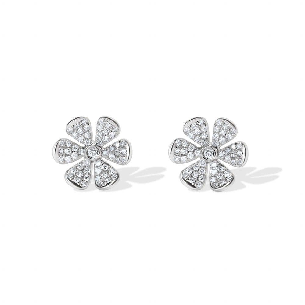 Cercei cu diamante Diamond Blossom