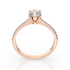 Inel aur roz cu diamante Eternity Elite