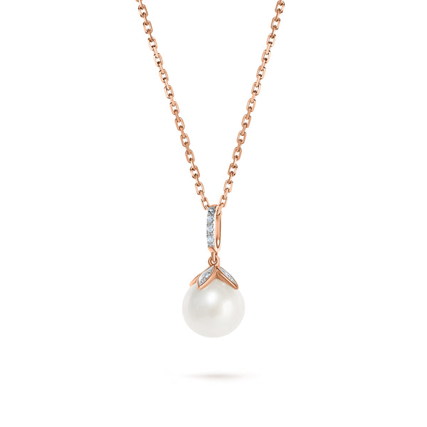 Pandantiv cu perle și diamante Alba Luna