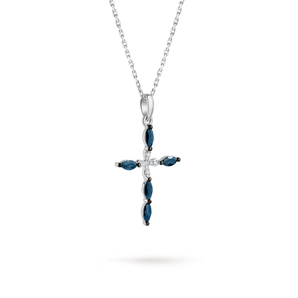 Pandantiv cu safir și diamante Eclat