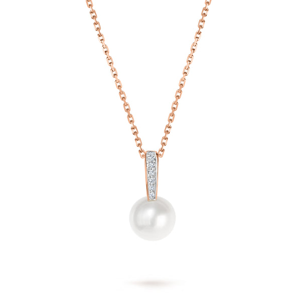 Pandantiv cu perle și diamante Serenity