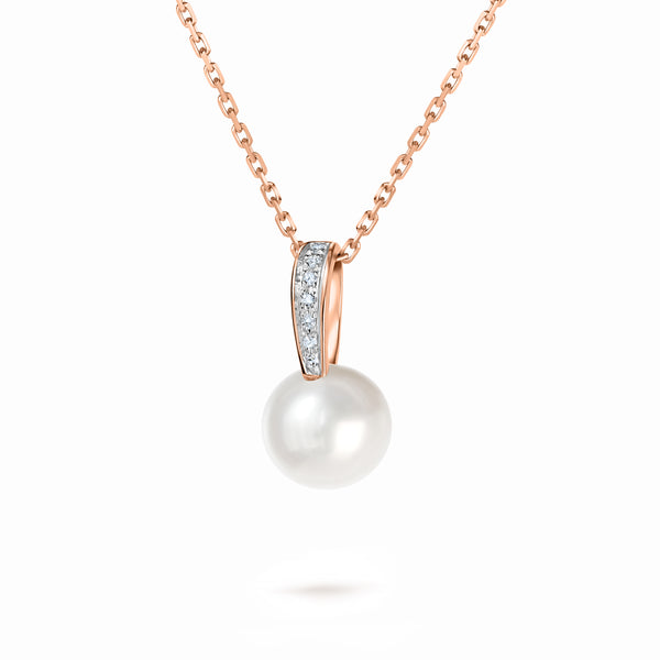 Pandantiv cu perle și diamante Serenity