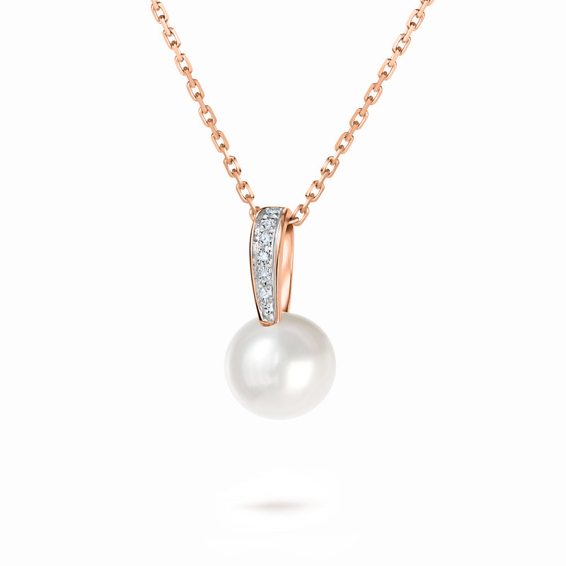 Pandantiv cu perle și diamante Serenity