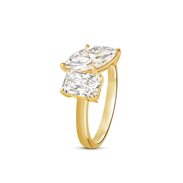 Inel cu diamante Moi et Toi Sublime