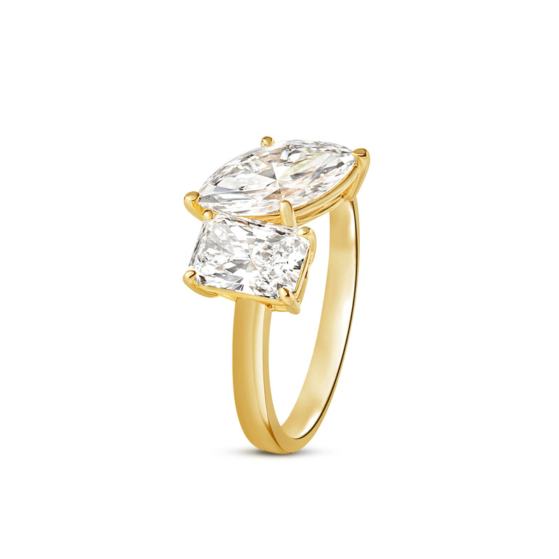 Inel cu diamante Moi et Toi Sublime