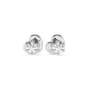 Cercei din aur alb 18K și diamante Classic Diamond Studs