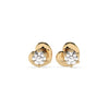 Cercei din aur galben 18K și diamante Classic Diamond Studs