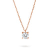 Colier Solitaire Heritage cu diamant 0.3 carate Aur Roz