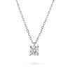 Colier Solitaire Signature cu diamant 0.35 carate Aur Alb