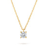 Colier Solitaire Signature cu diamant 0.35 carate Aur Galben
