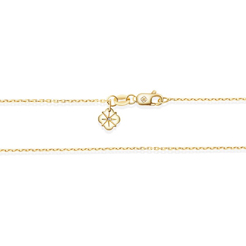 Lant Solitaire Signature aur galben 18K Miruna House Of Jewels