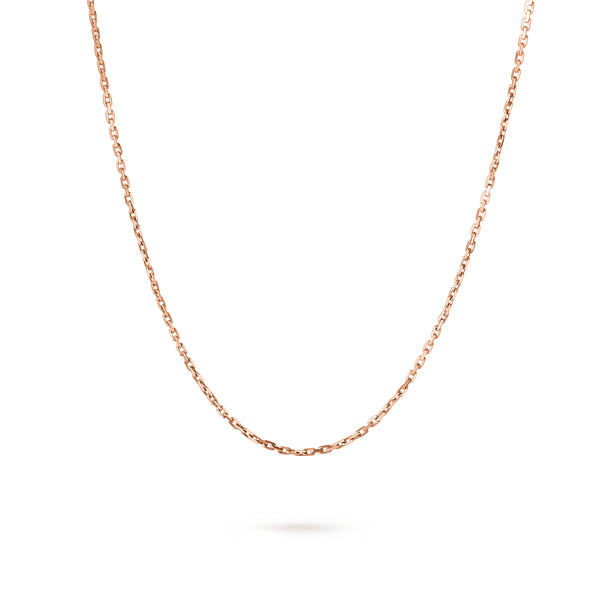 Lanț Solitaire Signature Aur Roz 18K Miruna House Of Jewels