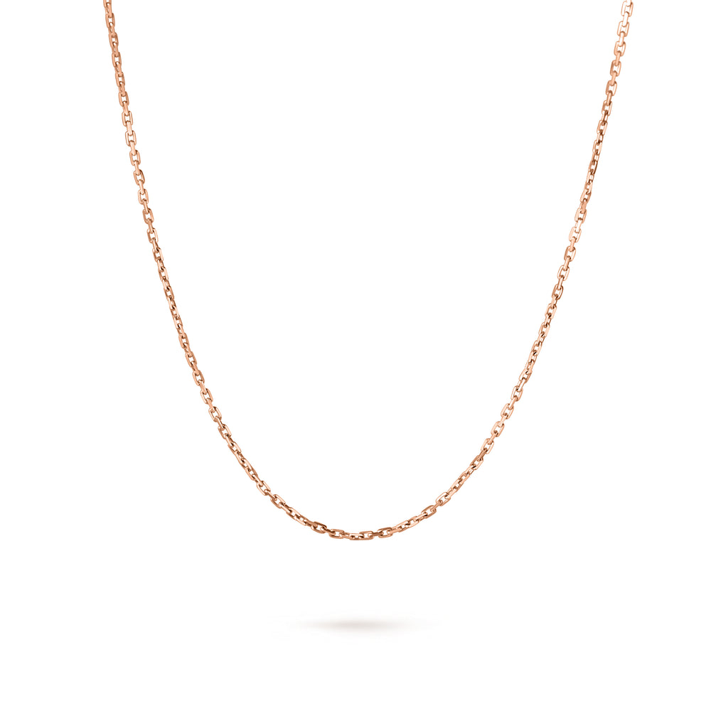 Lanț Solitaire Signature Aur Roz 18K Miruna House Of Jewels