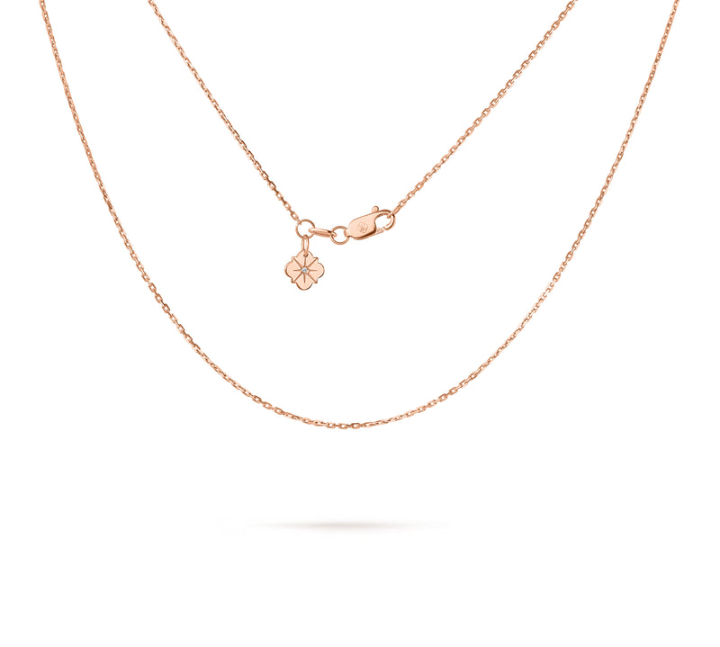 Lanț Solitaire Signature Aur Roz 18K Miruna House Of Jewels