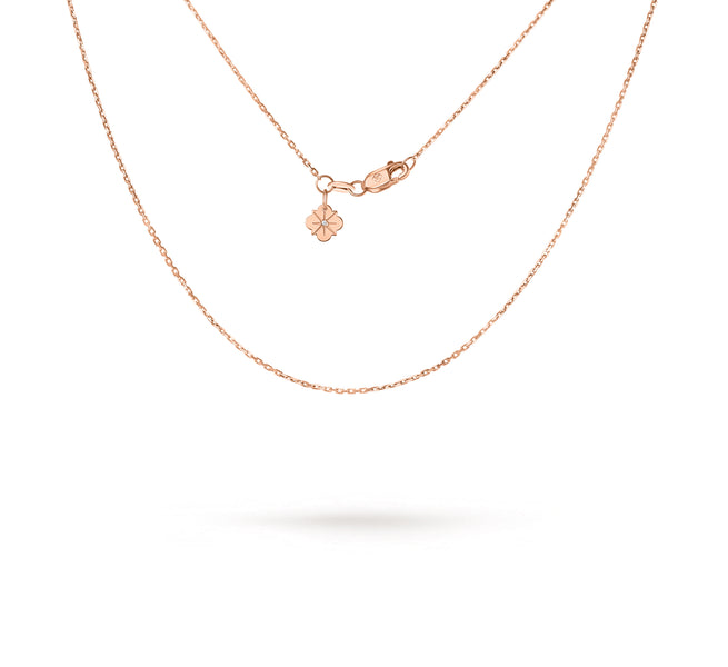 Lanț Solitaire Signature Aur Roz 18K Miruna House Of Jewels